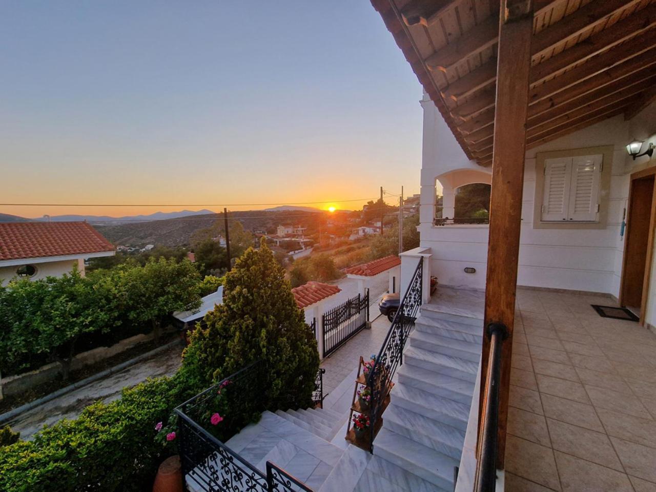 The Mirador Boutique Villa With Scenic Sea View Porto Rafti Bagian luar foto