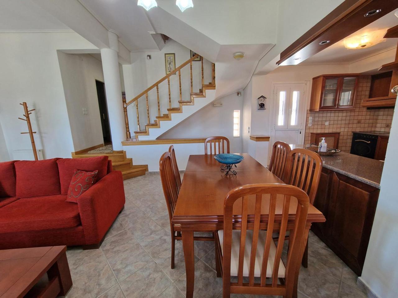 The Mirador Boutique Villa With Scenic Sea View Porto Rafti Bagian luar foto