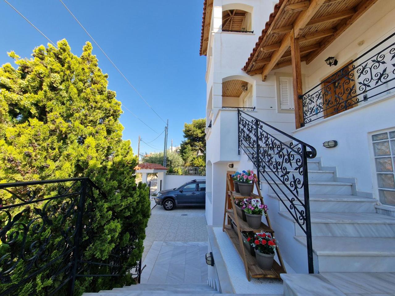 The Mirador Boutique Villa With Scenic Sea View Porto Rafti Bagian luar foto