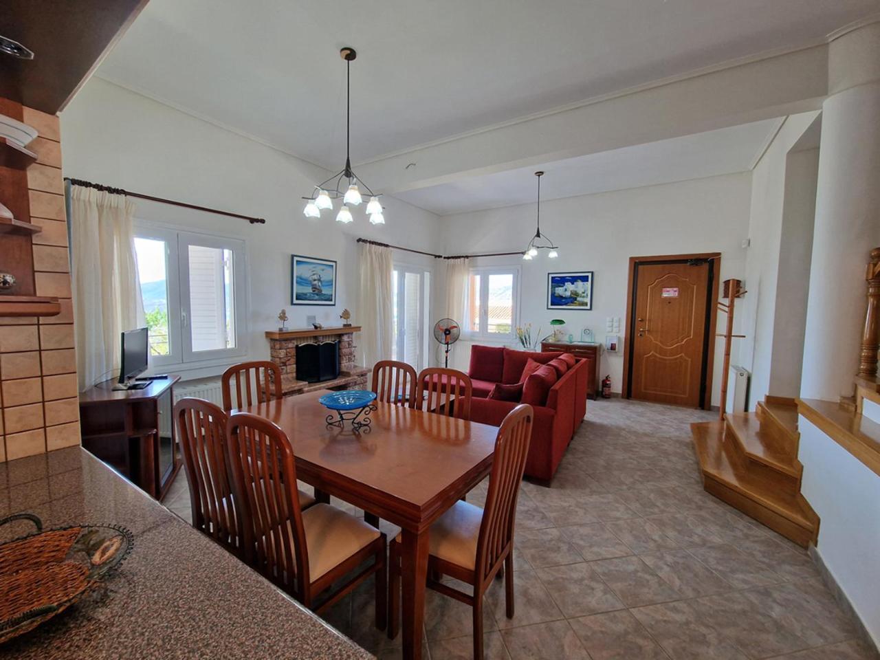 The Mirador Boutique Villa With Scenic Sea View Porto Rafti Bagian luar foto