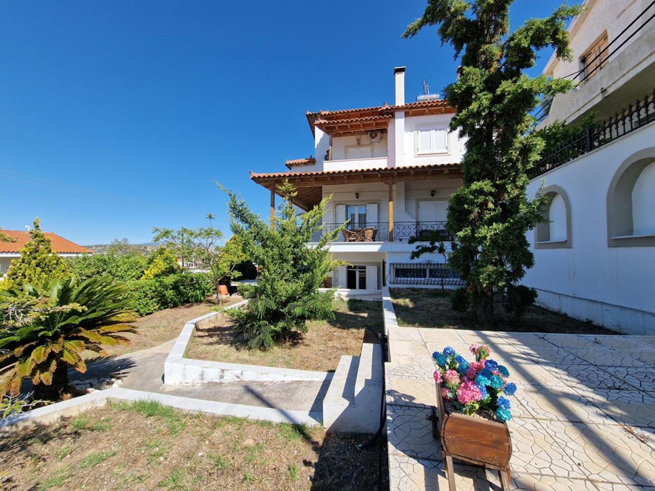 The Mirador Boutique Villa With Scenic Sea View Porto Rafti Bagian luar foto