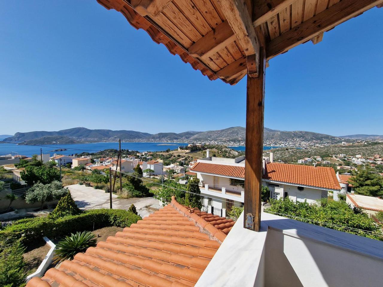 The Mirador Boutique Villa With Scenic Sea View Porto Rafti Bagian luar foto