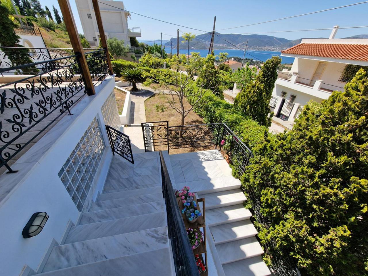The Mirador Boutique Villa With Scenic Sea View Porto Rafti Bagian luar foto