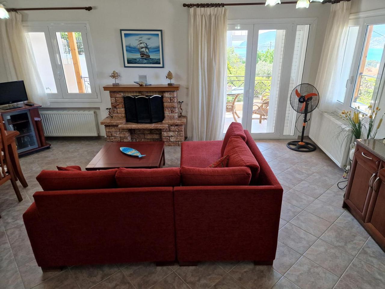 The Mirador Boutique Villa With Scenic Sea View Porto Rafti Bagian luar foto