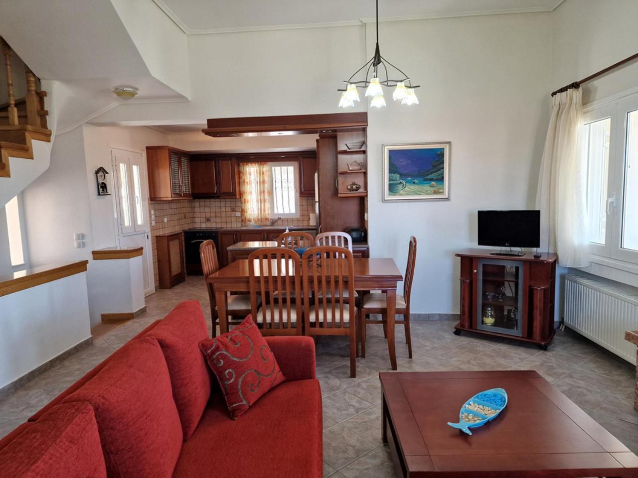 The Mirador Boutique Villa With Scenic Sea View Porto Rafti Bagian luar foto