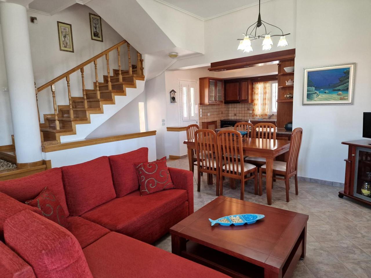 The Mirador Boutique Villa With Scenic Sea View Porto Rafti Bagian luar foto